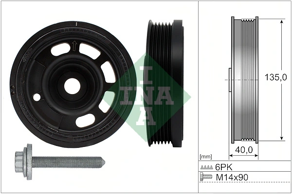 Belt Pulley Set, crankshaft